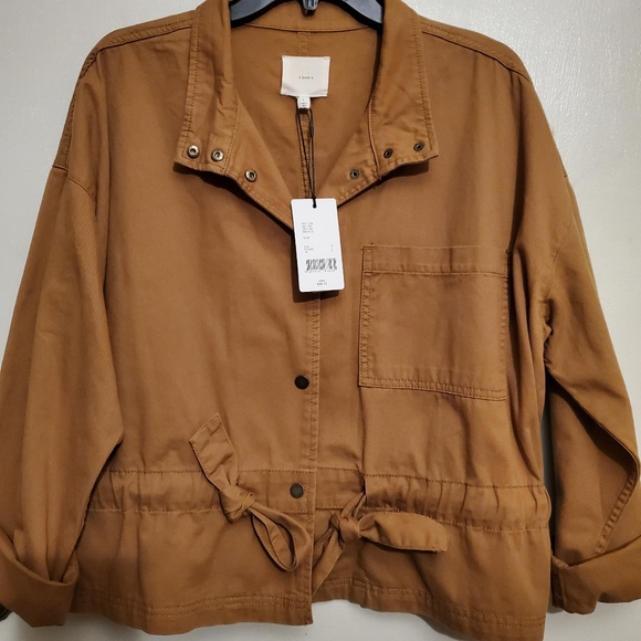 A LOVE A TIE WAIST SAFARI JACKET - Picture 6 of 8